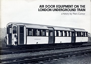 Air door equipment on the London underground train