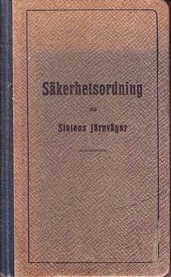 Säkerhetsordning vid Statens järnvägar (1924)