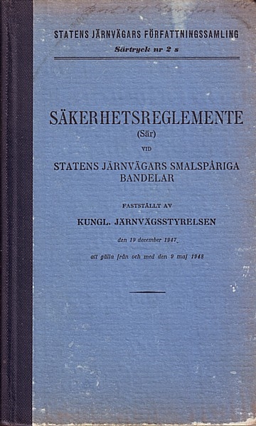 Säkerhetsreglemente (Sär) [1947]