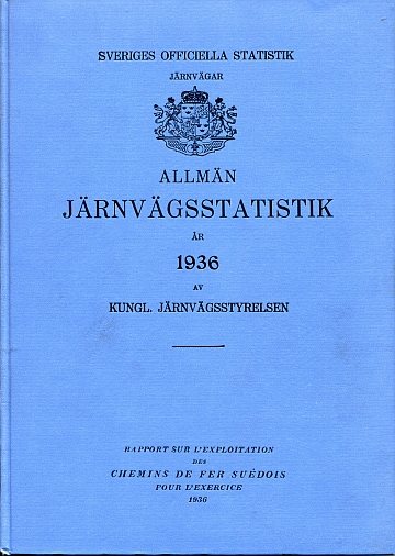  Allmän Järnvägsstatistik 1936