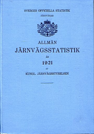  Allmän Järnvägsstatistik 1921