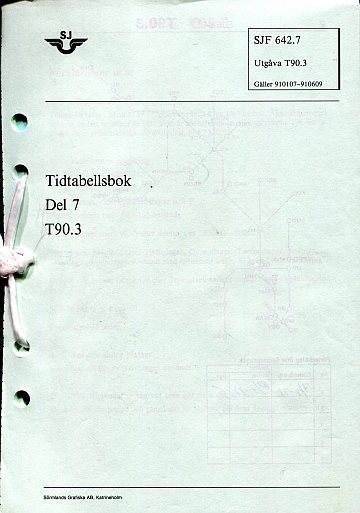 Tidtabellsbok Del 7 T90.3