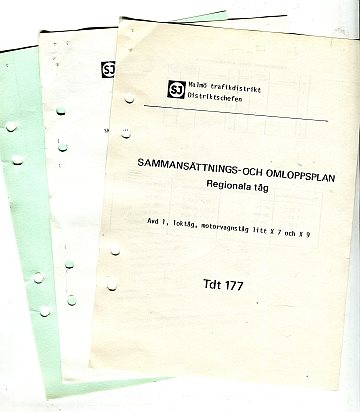 Sammansättnings- och omloppsplan 1977