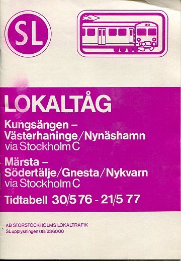 SL lokaltåg 1980-81