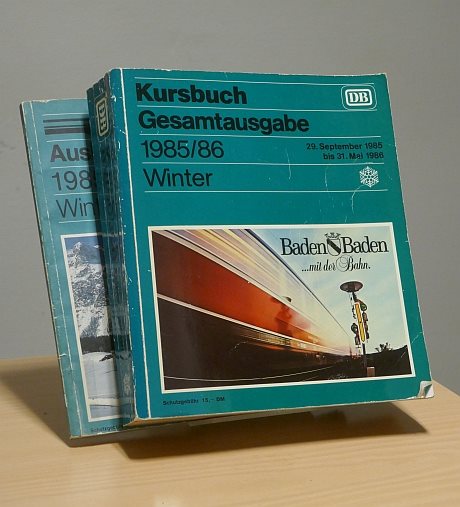 DB Kursbuch 1985/86 Winter 