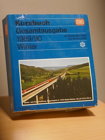 DB Kursbuch 1989 Sommer