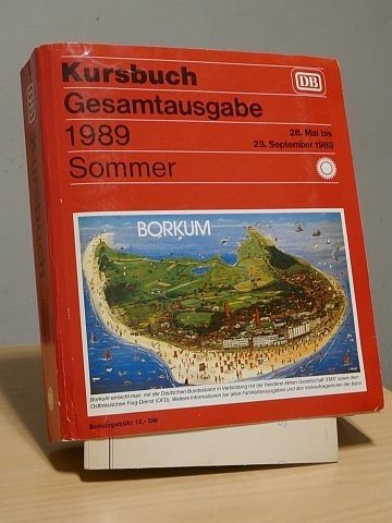 DB Kursbuch 1989 Sommer