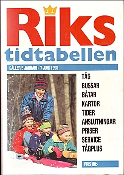 Rikstidtabellen 1998 vintern-våren