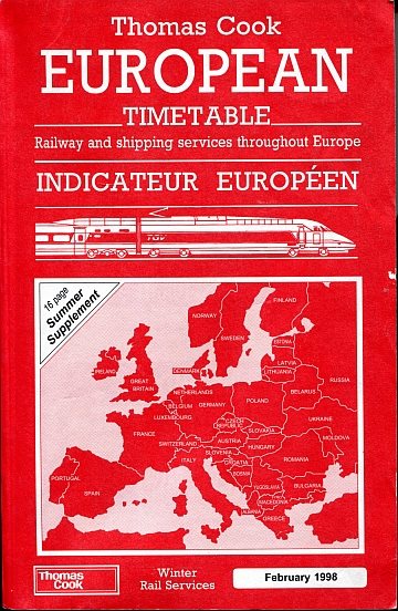 Thomas Cook European Timetable 1997 Oct