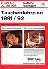 DR Taschenfahrplan Mecklenburg-Vorpommern 1991/92