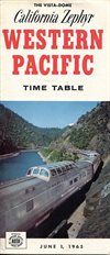 California Zephyr 1965 time table